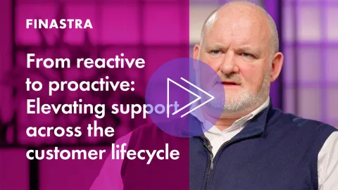 Cover image of "From reactive to proactive: Elevating support across the customer lifecycle" video