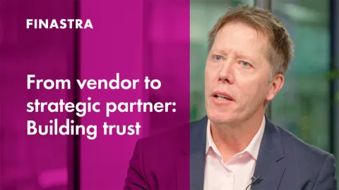 Cover image of "From vendor to strategic partner: Building trust" video