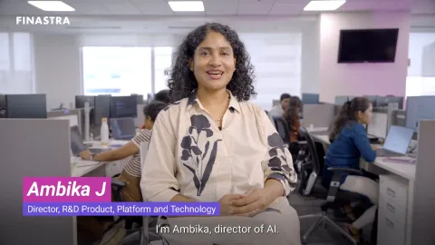 Cover image of the "Ambika, Director of AI, emphasizes the importance of laying a strong foundation for AI initiatives" employee story