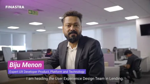 Cover image of the "Biju Menon, Head of User Experience Design, champions innovation, collaboration and customer-centric design" employee story