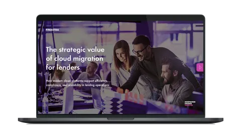 Laptop thumbnail of "The strategic value of cloud migration for lenders" white paper