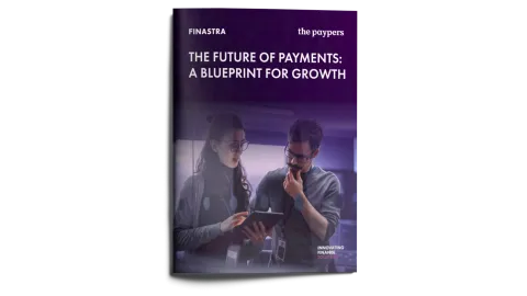 Image of magazine with cover slide of "The future of payments: A blueprint for growth" report