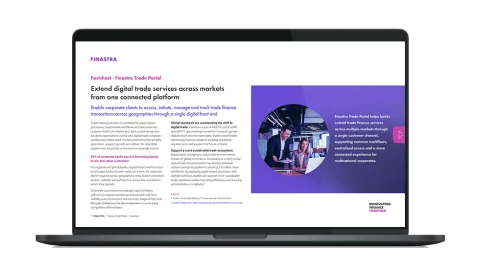 Image of laptop with cover slide for the "Moving beyond country-specific digital channels" factsheet