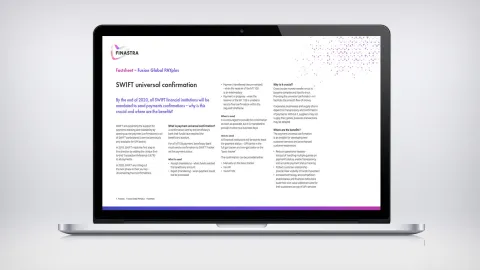 SWIFT Universal confirmation