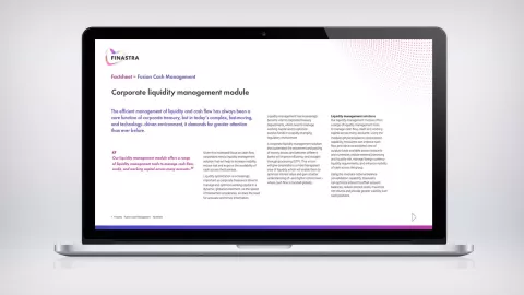Fusion Cash Management Corporate Liquidity Management