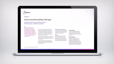Fusion Invest Reconciliation Manager (Factsheet)