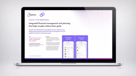 Image of laptop screen with Honeyfi App on phone