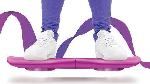 Purple Hoverboard with ribbon