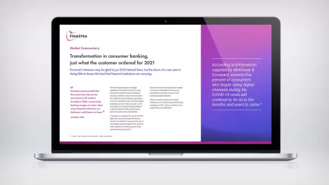 Image of laptop with market commentary