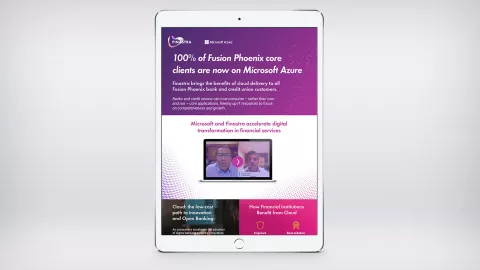 Image of tablet with brochure