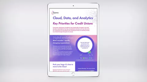 Image of tablet with infographic