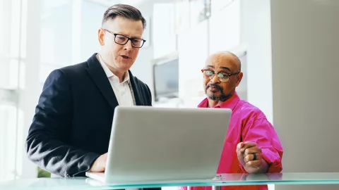 People collaborating in office