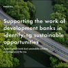 Cover image of "Supporting the work of development banks..." white paper