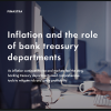 Image of laptop with cover slide for "Inflation and the role of bank treasury departments" white paper