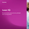 Image of laptop with cover slide for "Loan IQ Brochure"