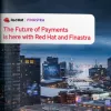 Cover image for "The future of payments is here with Red Hat and Finastra" brochure