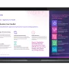 Image of laptop with cover slide for "Application Test Toolkit" brochure