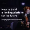 Image of laptop with cover slide of "How to build a lending platform for the future" white paper