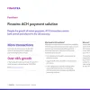 Image of laptop with cover slide for the "ACH payments in the US continue to grow: How will mid-market organizations respond?" factsheet