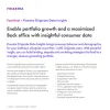 Image of laptop with cover slide of "Finastra Originate Data Insights" factsheet