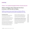 Image of laptop with cover slide of "Mortgagebot Workflow Automation Rules API" factsheet