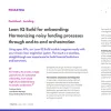 Image of laptop with cover slide for the "Loan IQ Build for onboarding: Harmonizing noisy lending processes through end-to-end orchestration" factsheet